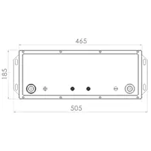 PowerBrick LiFePO4 Solid-State 12V-212Ah-CAN - Top view - vue de dessus