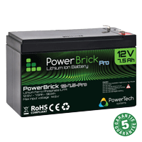 12V Lithium-Ion battery PowerBrick «Pro» 12V-7.5Ah